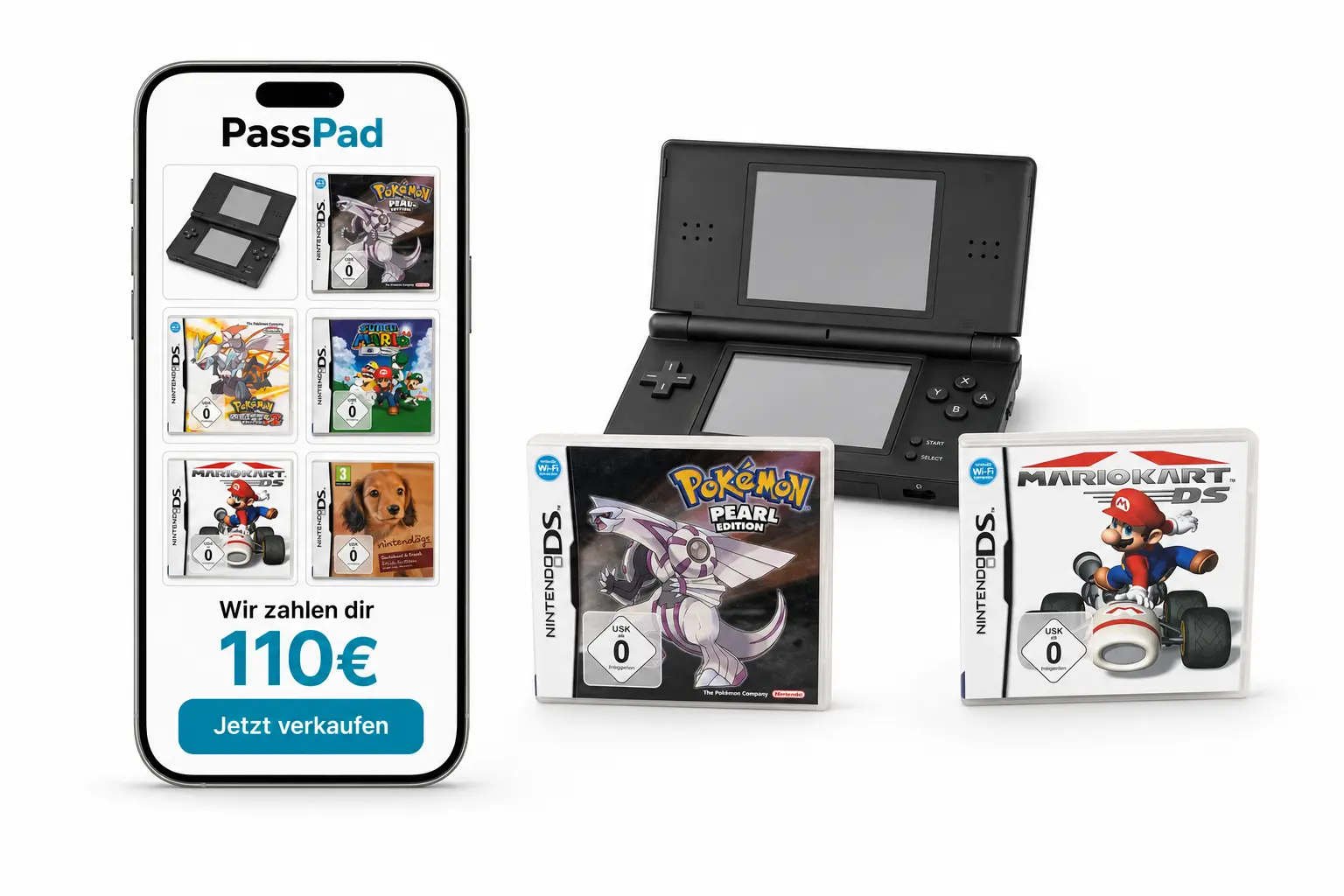 Nintendo DS Sammlung scannen und Ankaufspreis sehen