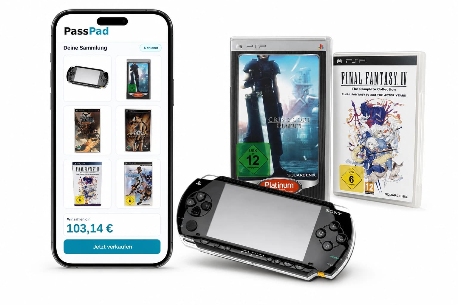 PlayStation Portable Sammlung scannen und Ankaufspreis sehen
