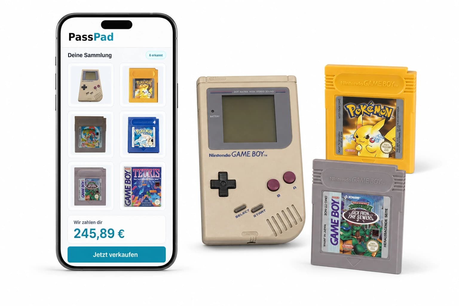 Game Boy Sammlung scannen und Ankaufspreis sehen