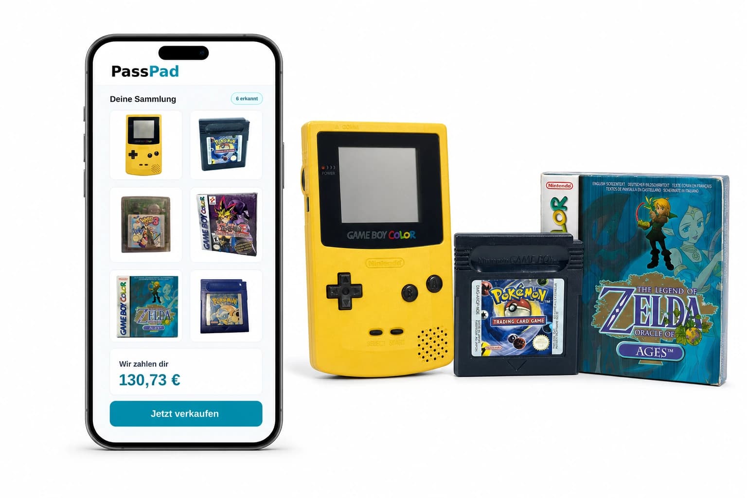 Game Boy Color Sammlung scannen und Ankaufspreis sehen