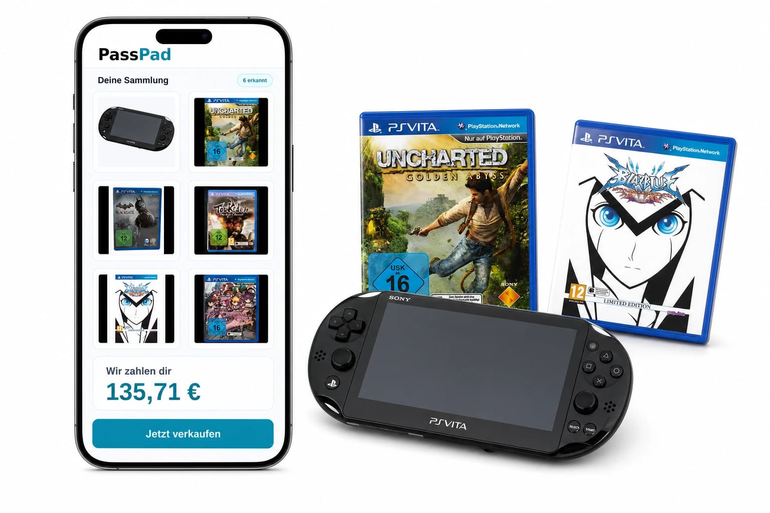 PlayStation Vita Sammlung scannen und Ankaufspreis sehen
